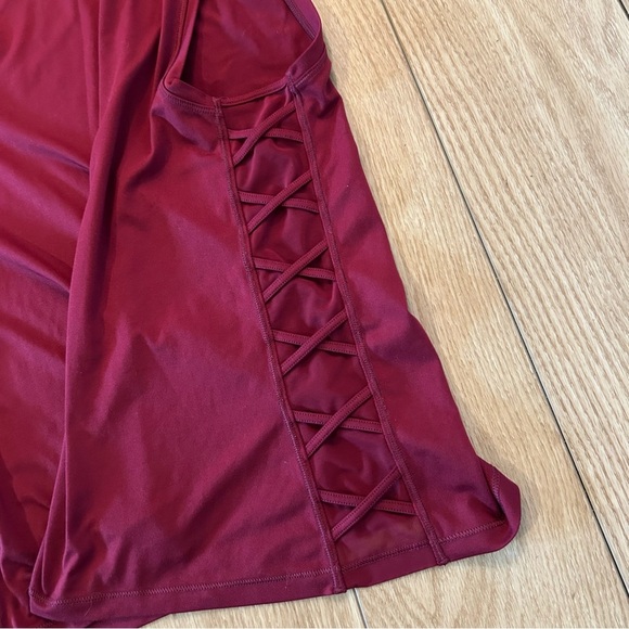 Victoria's Secret Sport Sleeveless Tank Top | Burgundy Red | Small Y2K Vintage - Picture 6 of 8